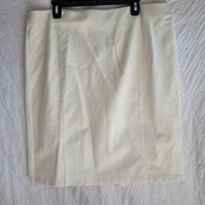 Cato Ivory Colored Pencil Skirt Size XL